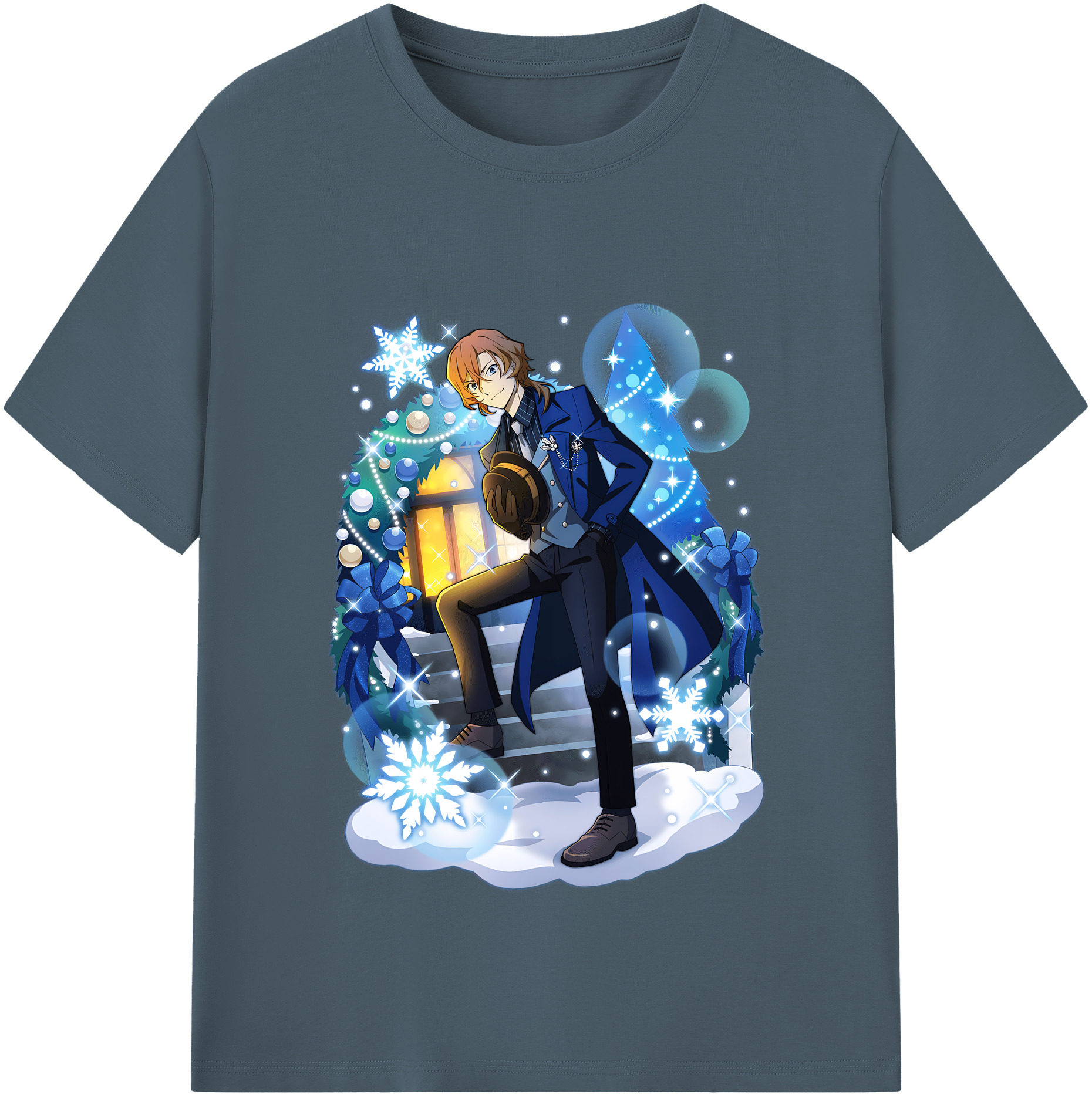 （画像用） 文豪ストレイドッグス Bungo Stray Dogs 綿100％半袖Tシャツ（フロントプリント）